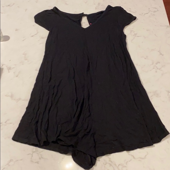 Boohoo Pants - boohoo Black Short Sleeve Flowy Romper/Playsuit